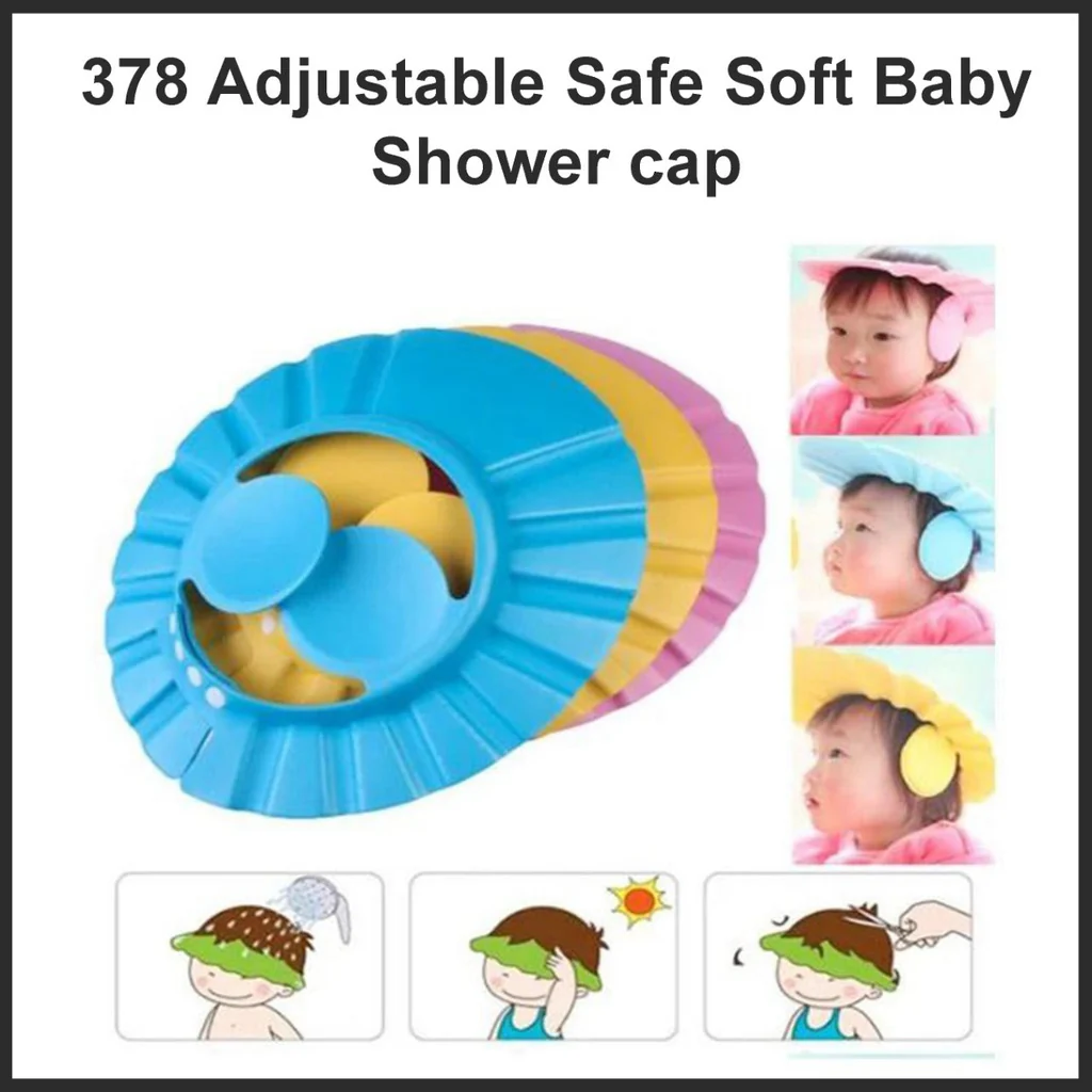 Soft Adjustable Baby Shower Cap for Safe Bath Time