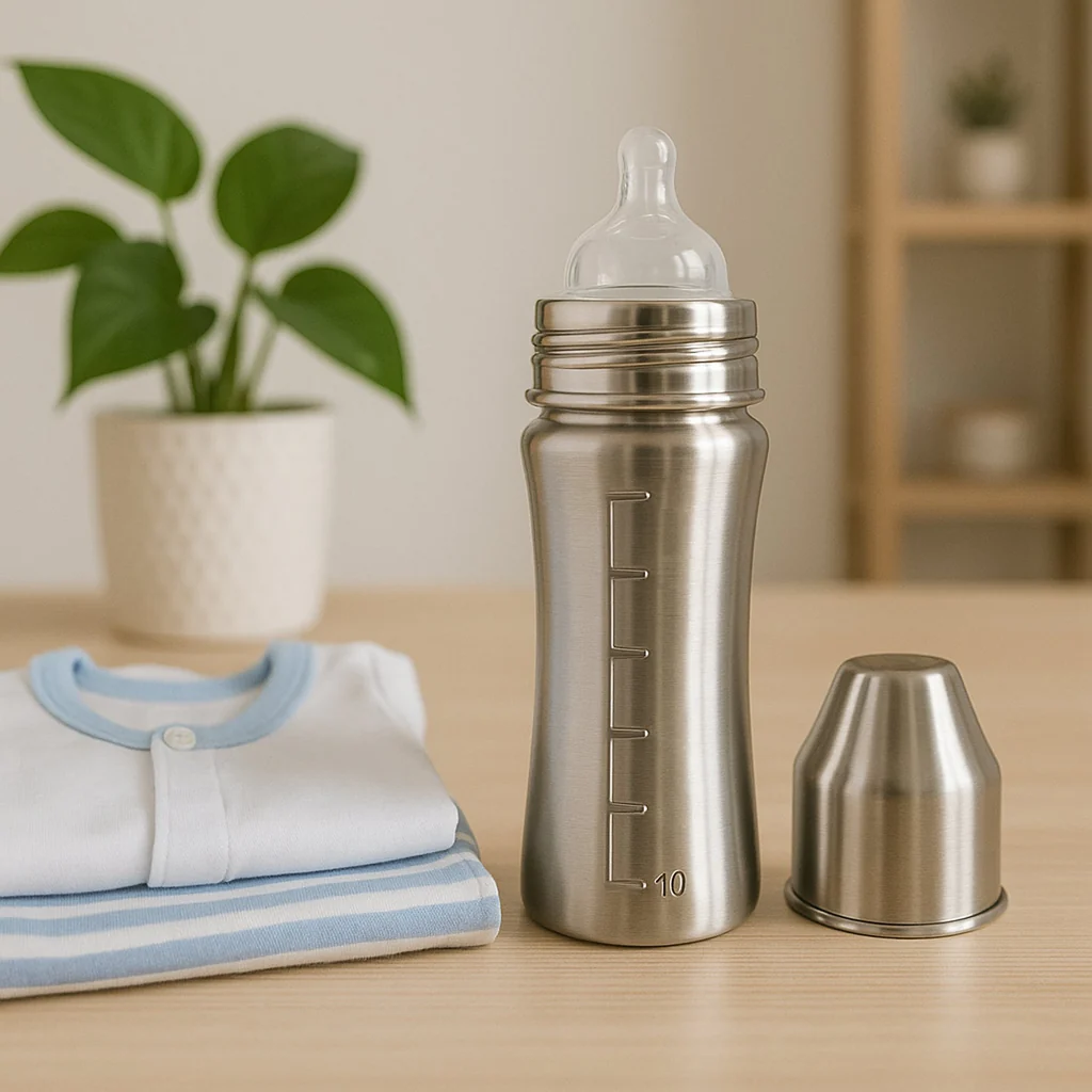 Stainless Steel Baby Feeding Bottle BPA Free 250 ML