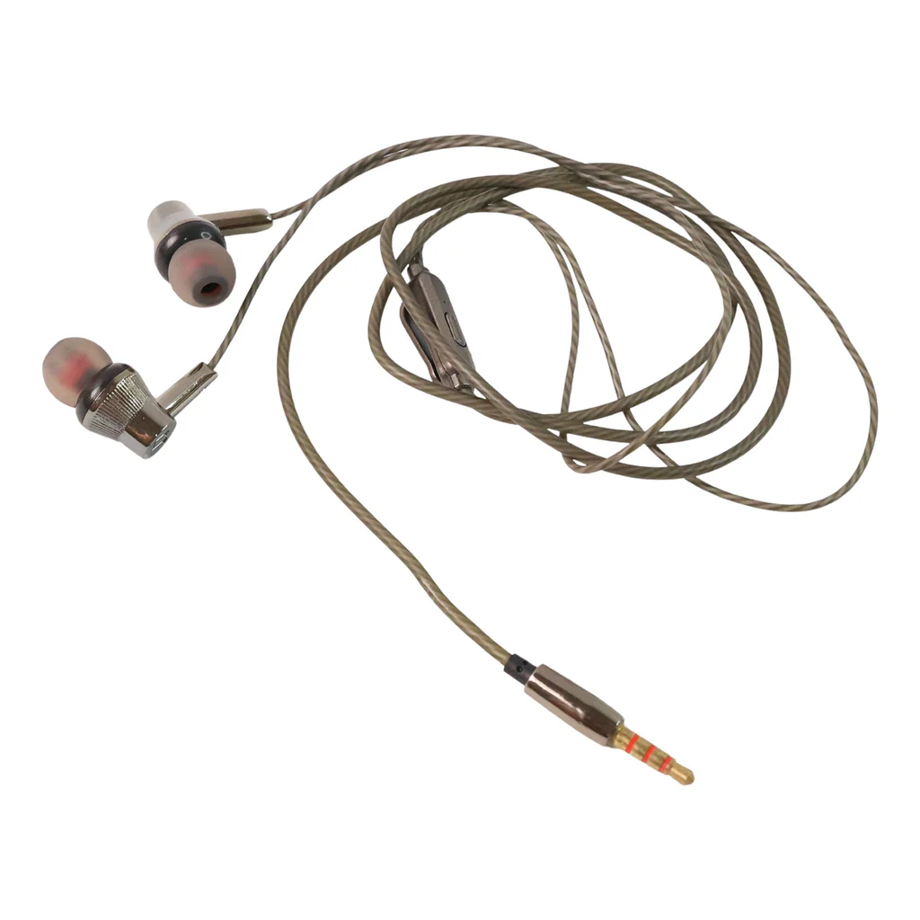 Premium Wired Earphones with Mic - (1 Pc)