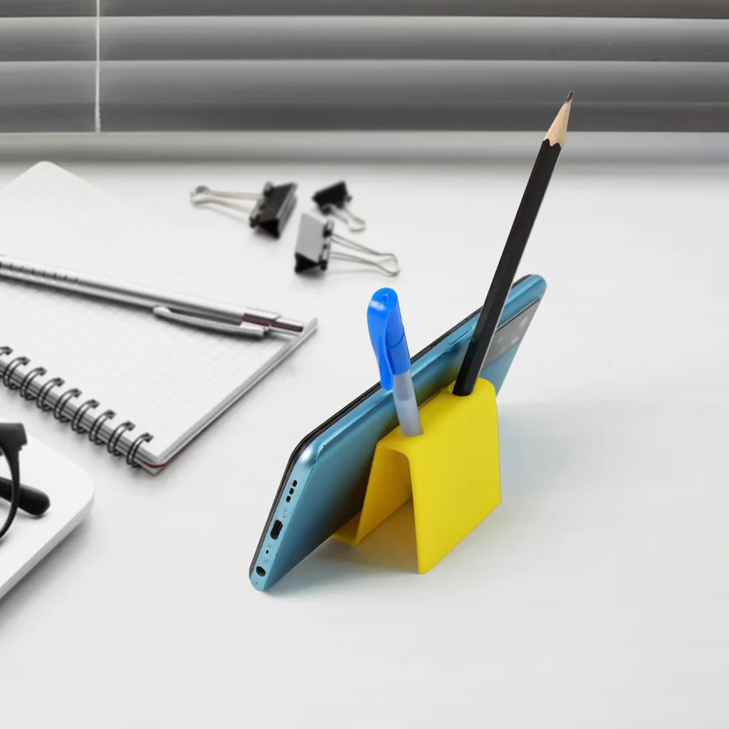 Multifunctional Plastic Mobile Stand with Pen Holder