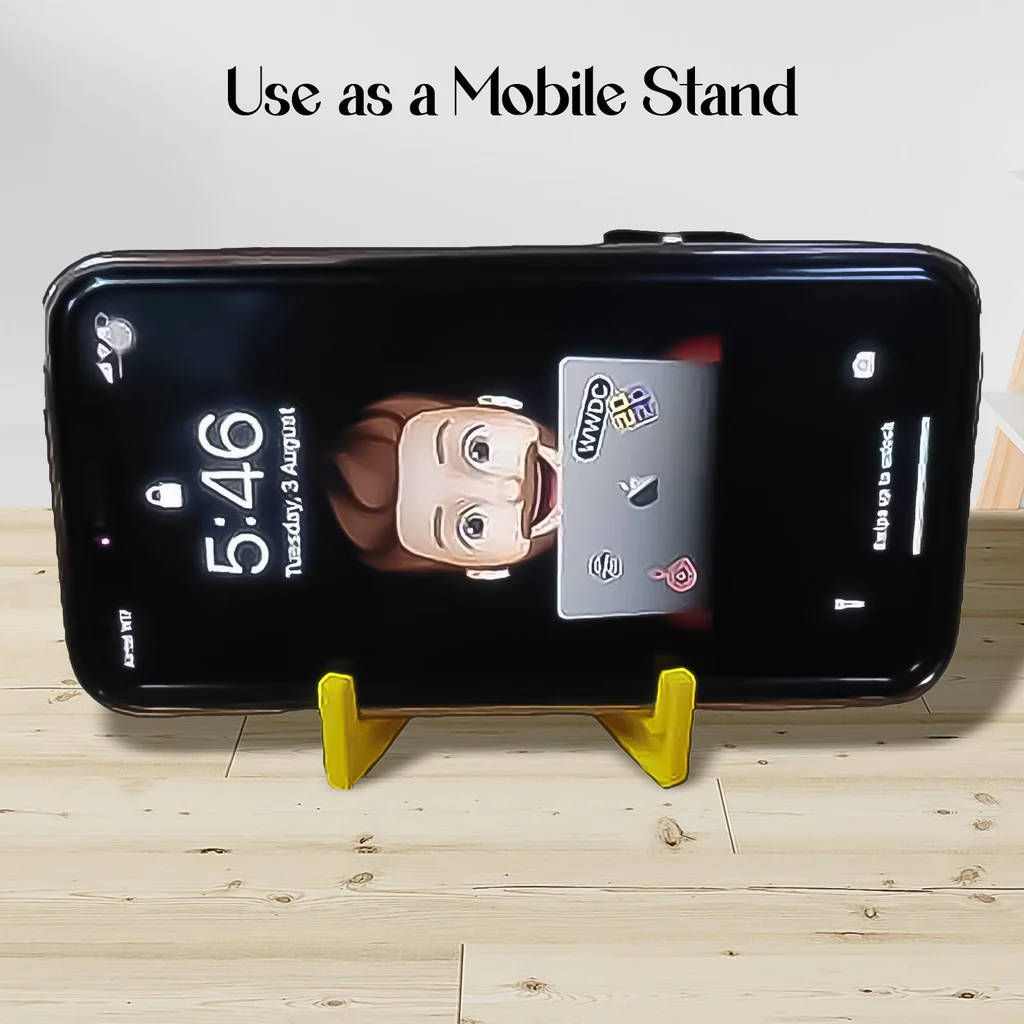 2 in 1 Plastic Keychain Mobile Stand Holder