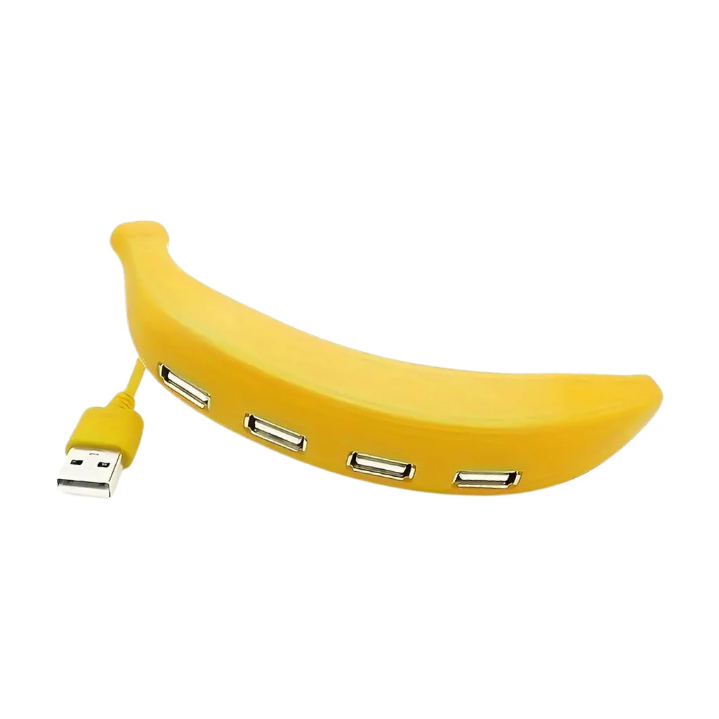 Banana Shape USB Hub 4 Port USB Splitter
