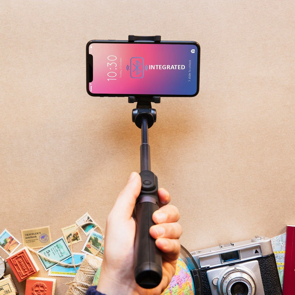 Bluetooth Selfie Stick with Tripod Stand...