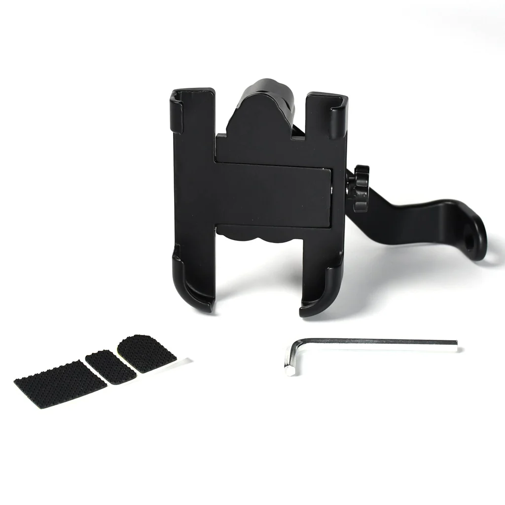 Rear View Mirror Mobile Holder Metal Bike Phone Mount