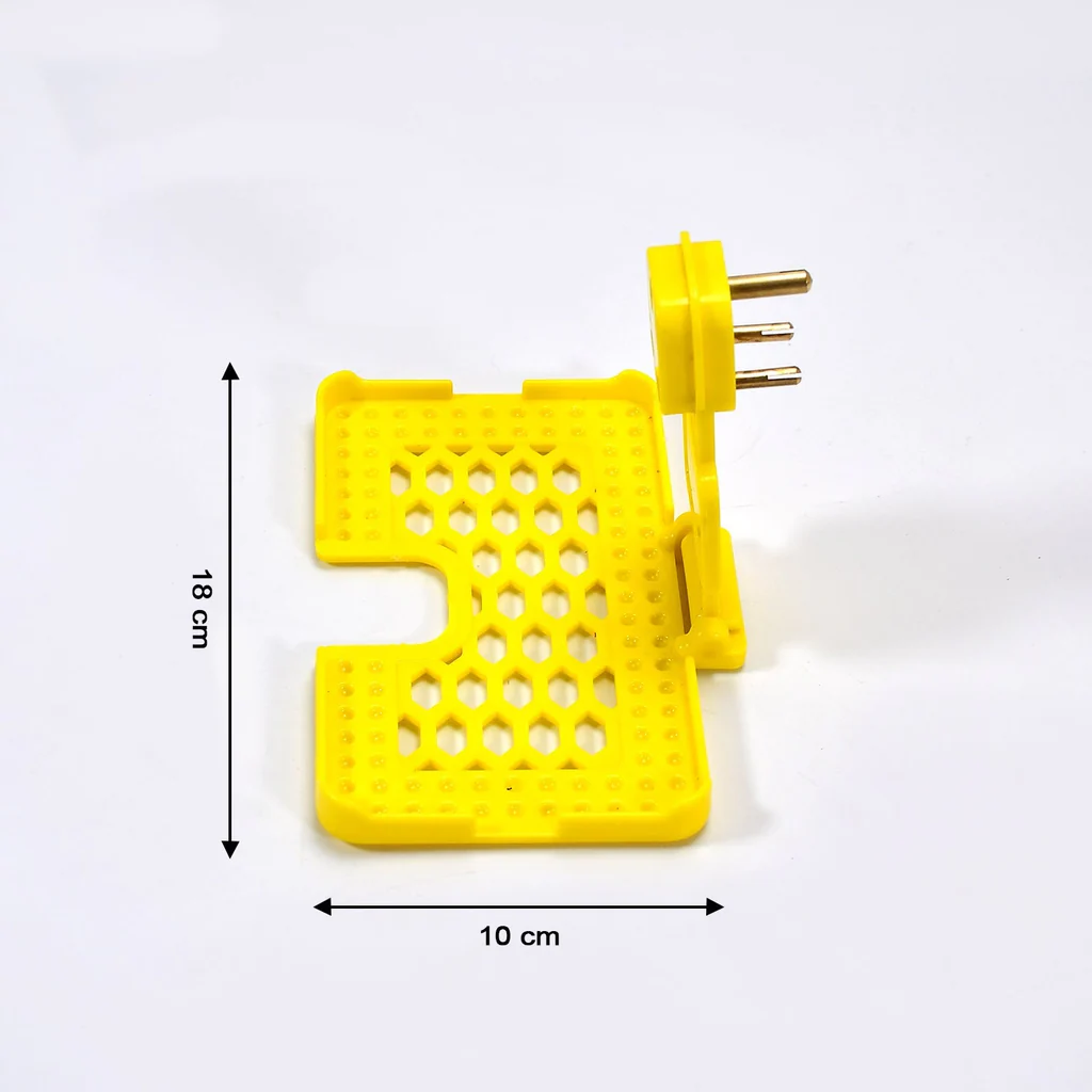 Yellow Wall Holder Stand for Mobile Charging