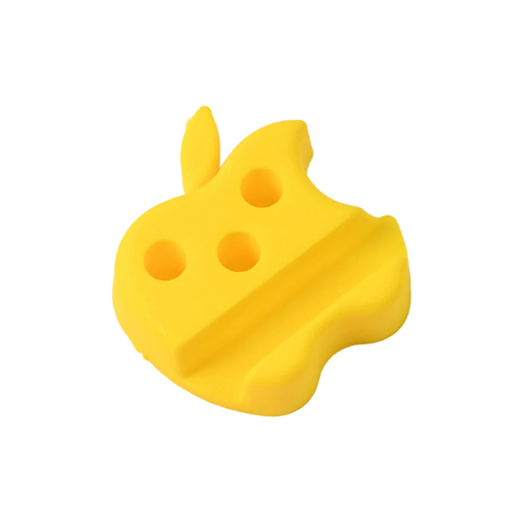 Apple Shape Mobile Stand with Pen Holder Mix Colour