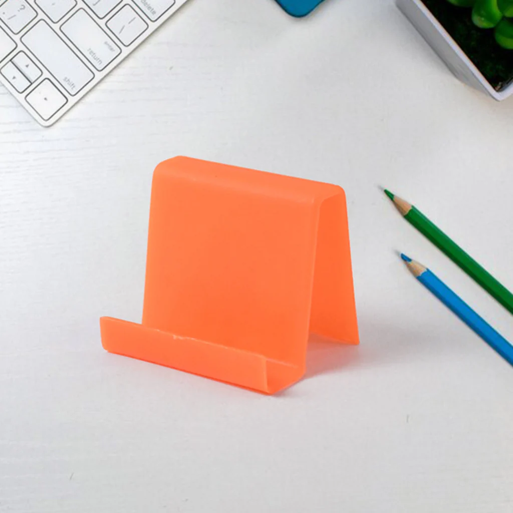 Durable Plastic Mobile Stand with Angled Support