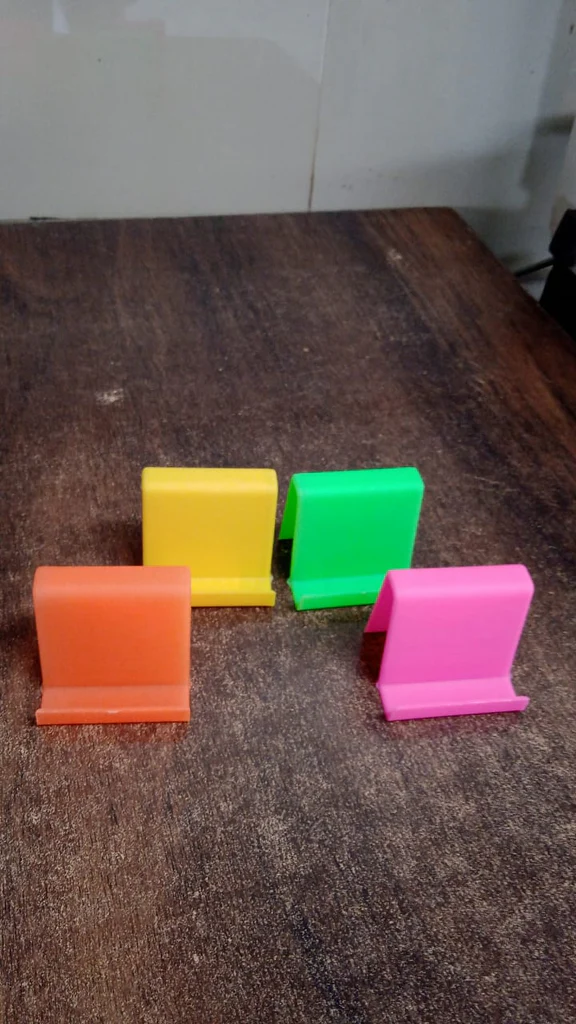 Durable Plastic Mobile Stand with Angled Support