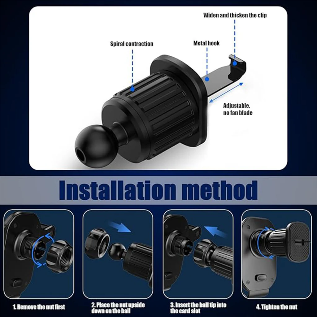 Universal Air Vent Gravity Car Phone Holder Mount