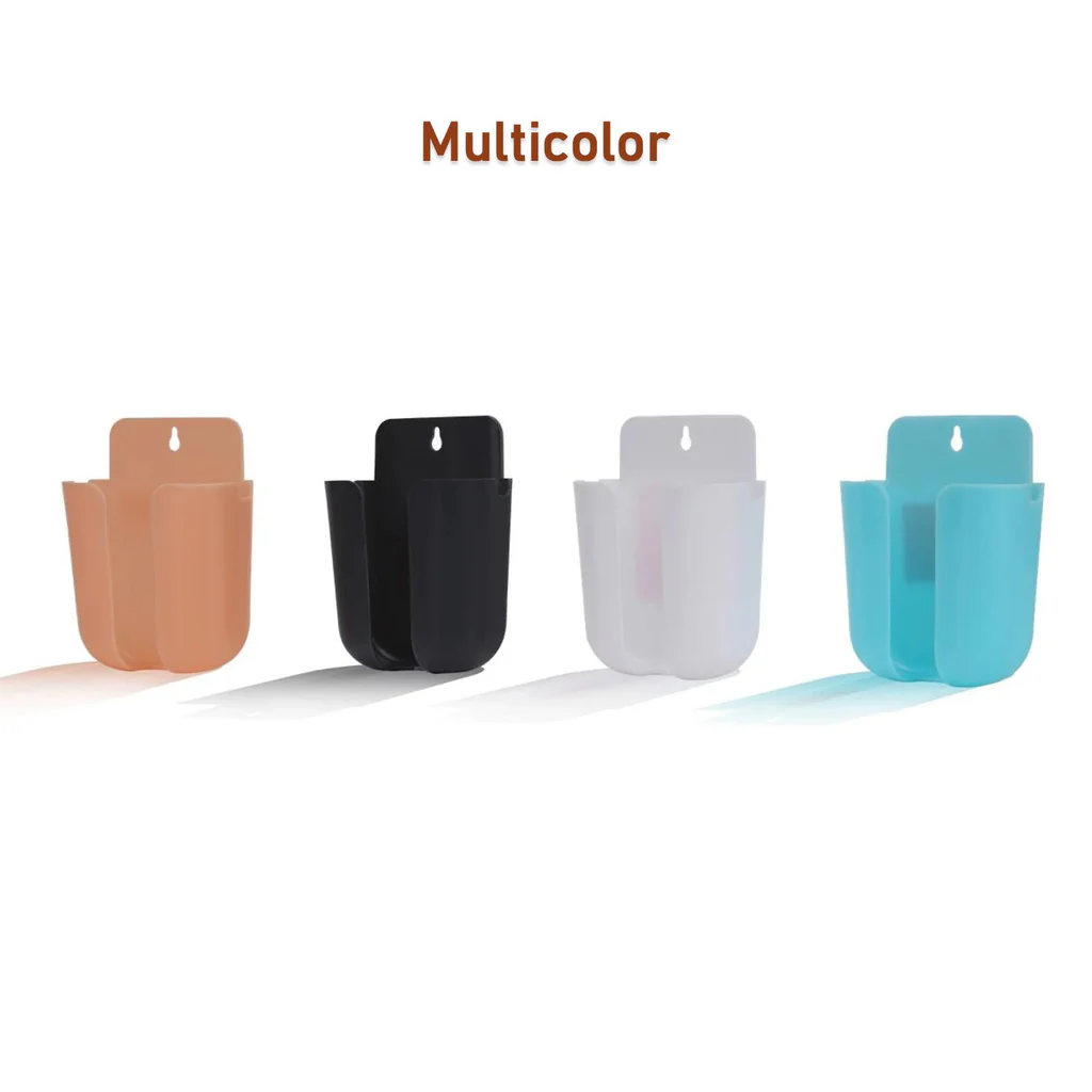 Wall Mounted Remote Storage Organizer Box Multicolour