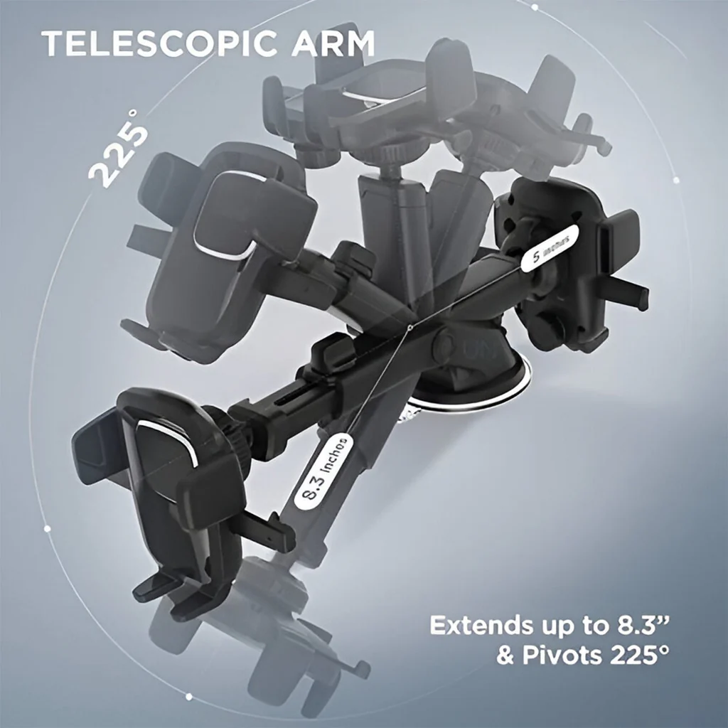 Adjustable Car Mobile Phone Mount Holder Multicolour