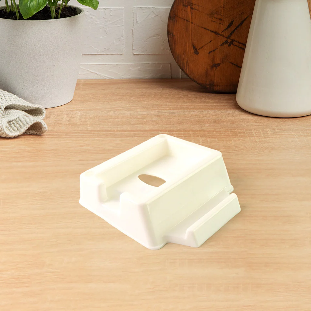 Basic Plastic Mobile Phone Stand for Desk Use
