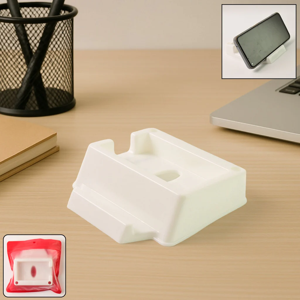 Basic Plastic Mobile Phone Stand for Desk Use
