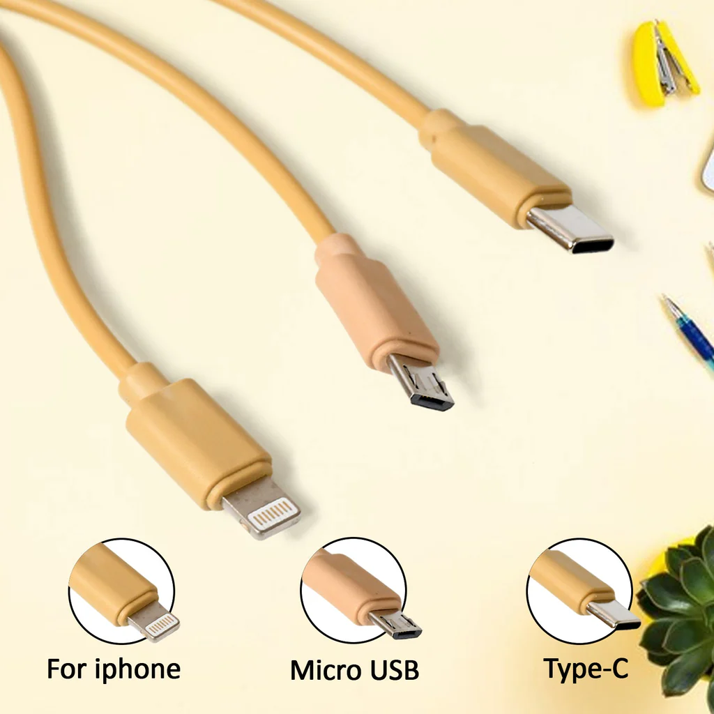 3 in 1 Retractable Charging Cable for Android Devices