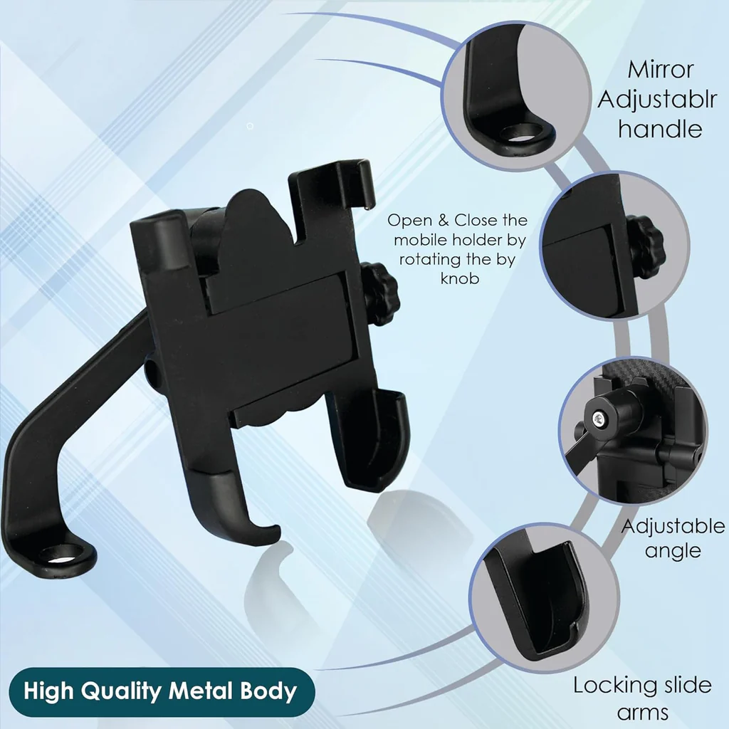 Full Metal 360 Rotating Bike Scooter Mobile Holder Mount