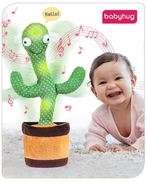 Electronic Dancing Cactus Toy with Light...