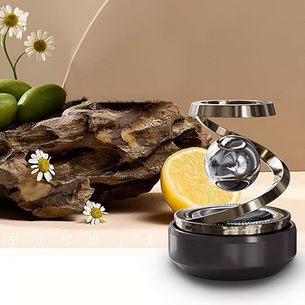 Solar Rotating Car Air Freshener Dashboard Diffuser