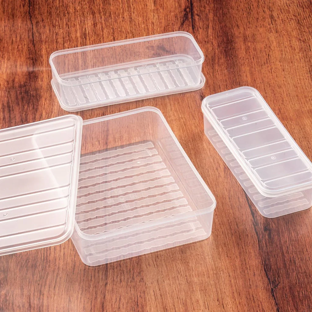 Plastic Food Storage Container for Fridge, fridge storage boxes with Lid Stackable Fridge Storage Containers freeze organizer items and storage, vegetable storage box for fridge,