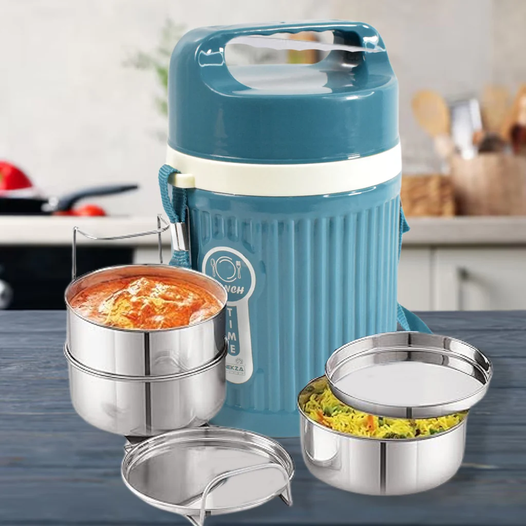 Stackable Insulated Tiffin with Handle (...