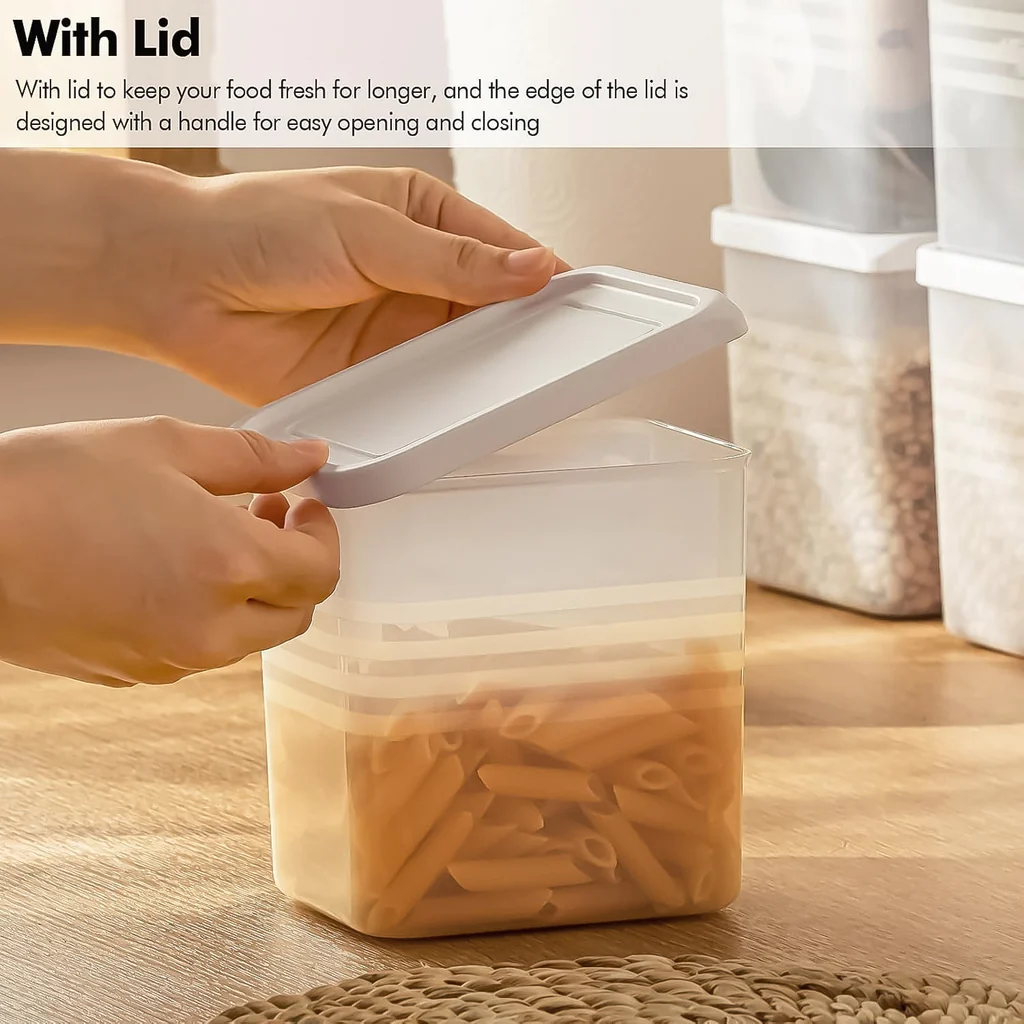 Transparent Square Plastic Food Storage Container