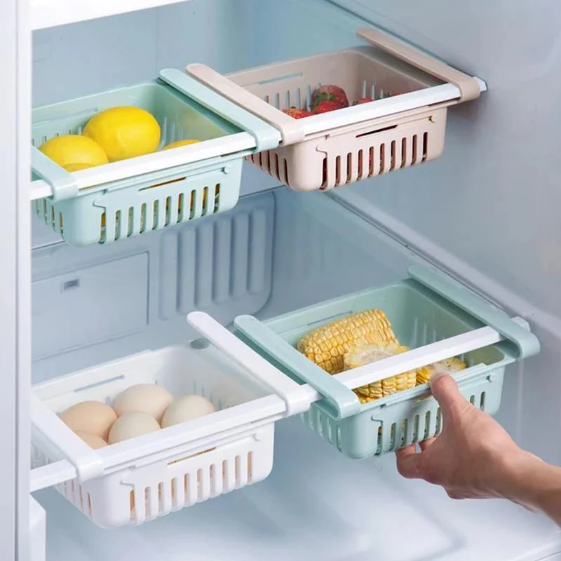 Fridge Organizer Drawer - Adjustable Fridge Storage Basket