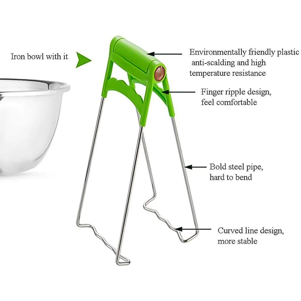 Kitchen Hot Plate Gripper, Stainless Steel Bowl Clip