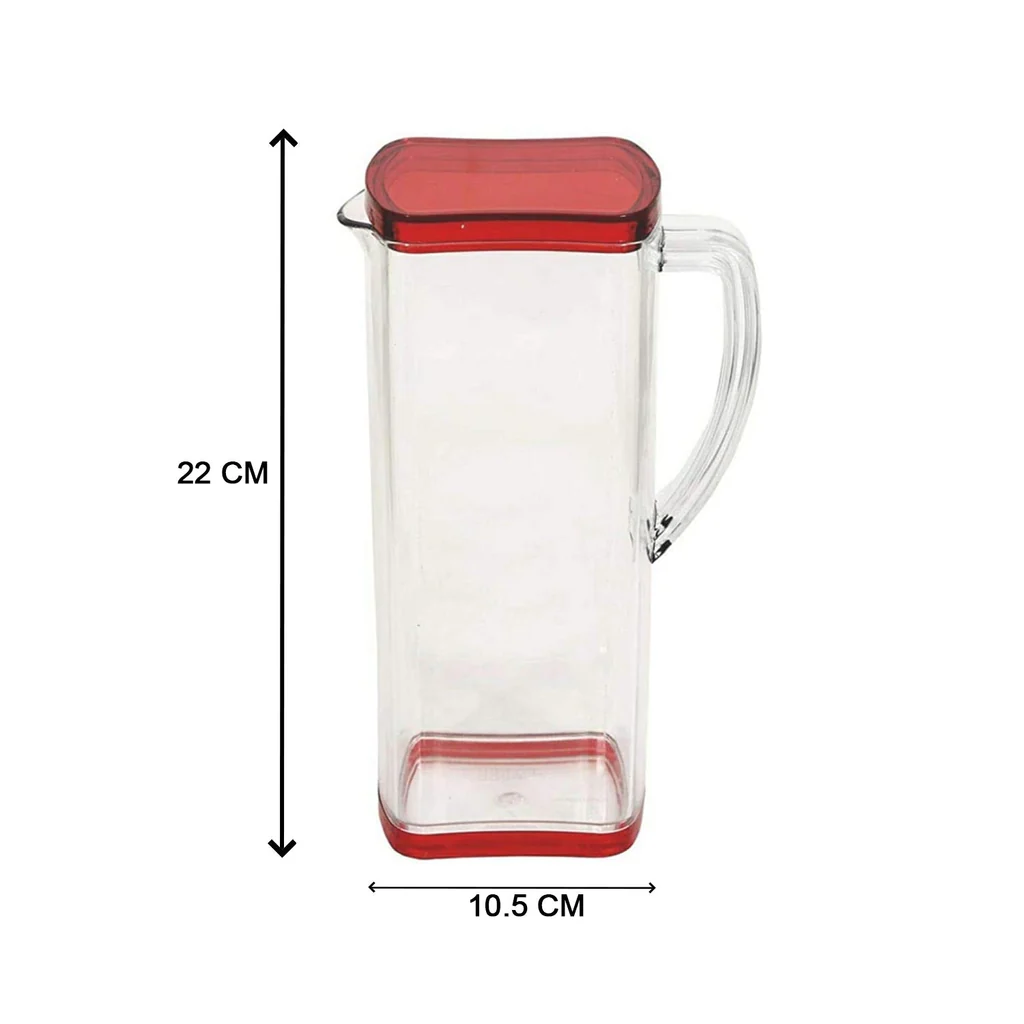 Square Jug For Carrying Water And Types Of Juices And Beverages And All
