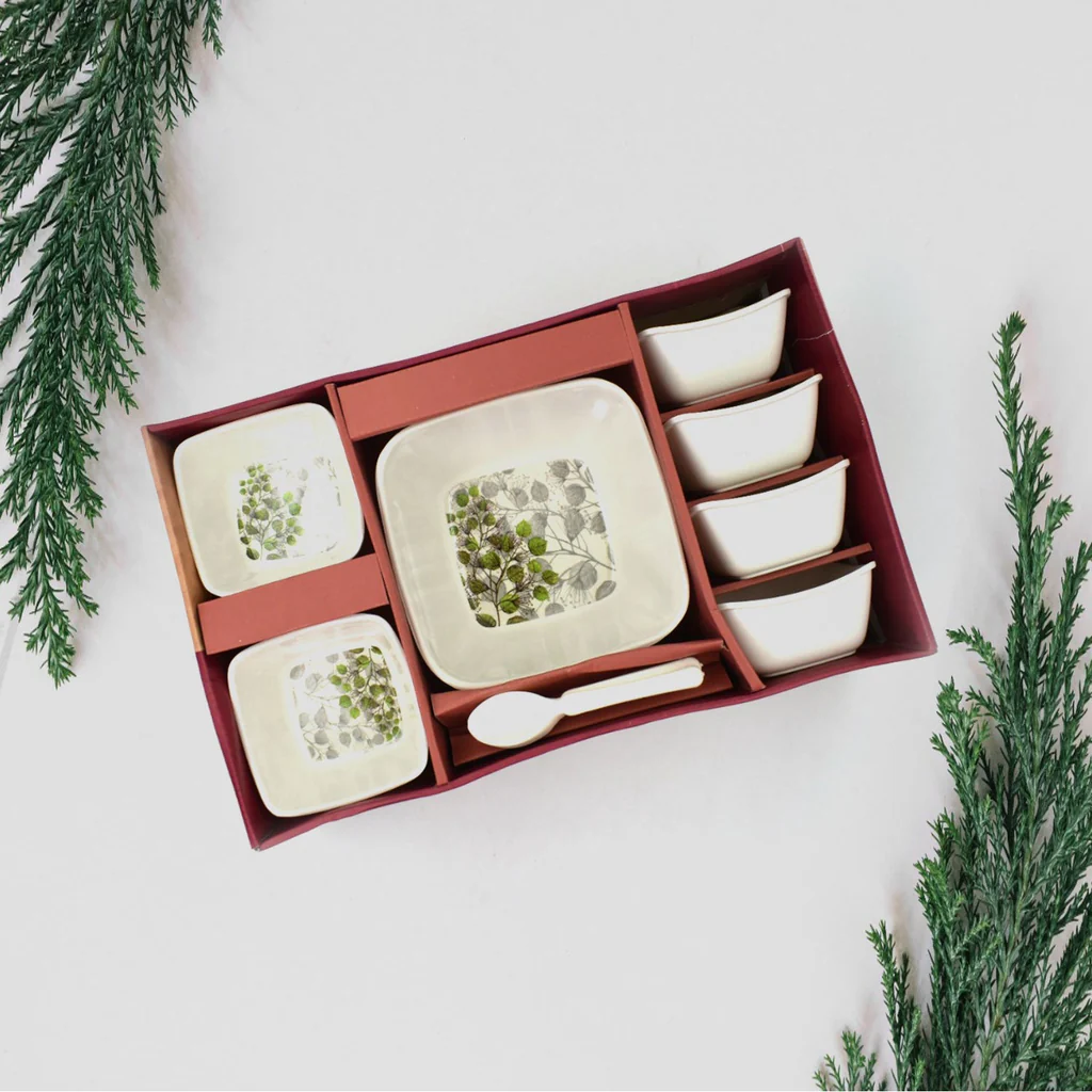 13 Pc Pudding Set used as a cutlery set...