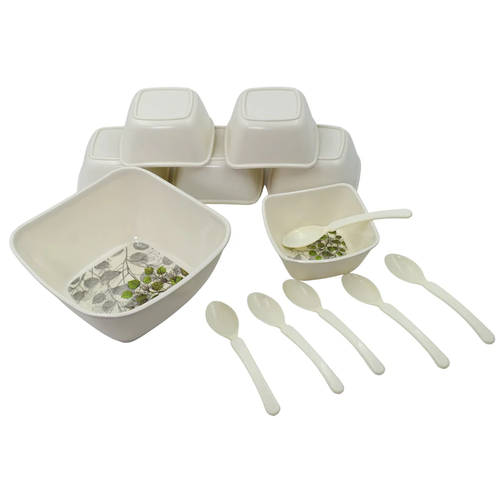 13 Pc Pudding Set used as a cutlery set for serving food purposes and sweet dishes and all in all kinds of household and official places etc