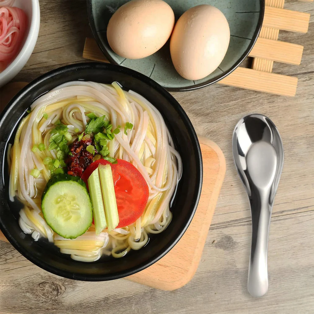 Apex Premium Stainless Steel Soup Spoon Set – 6 Pieces