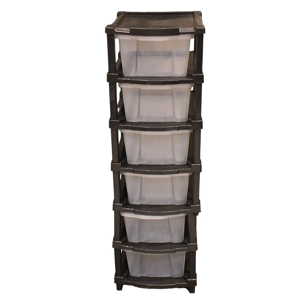 6-Layer Modular Plastic Drawer Storage Cabinet