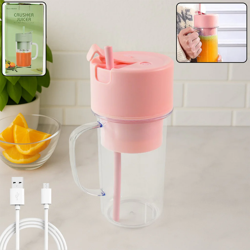 Portable Crusher Juicer With Handle & St...