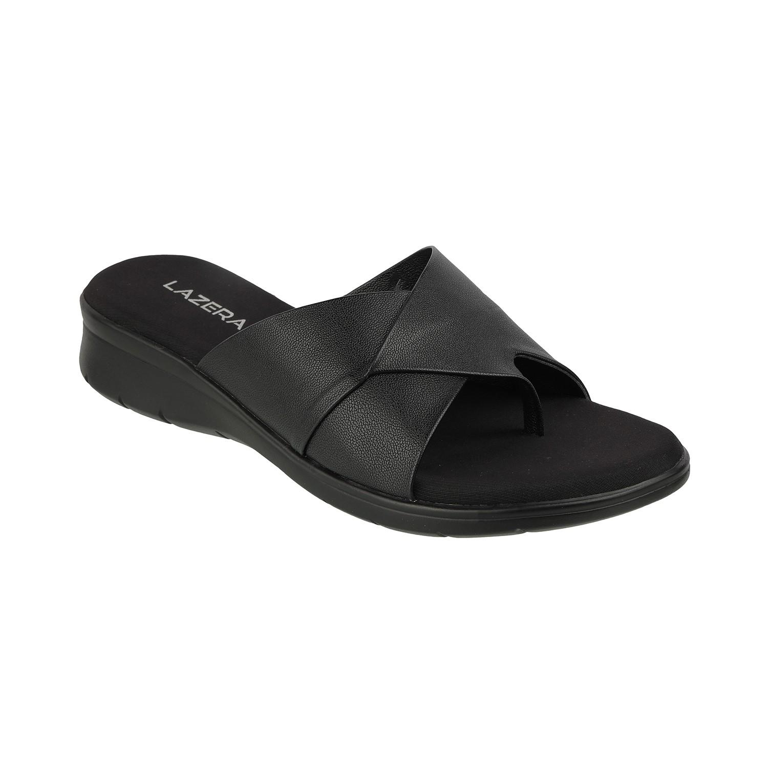 Women’s SoftGrip Toe-Loop Flats | Comfortable Vegan Leather Slip-On Sandals