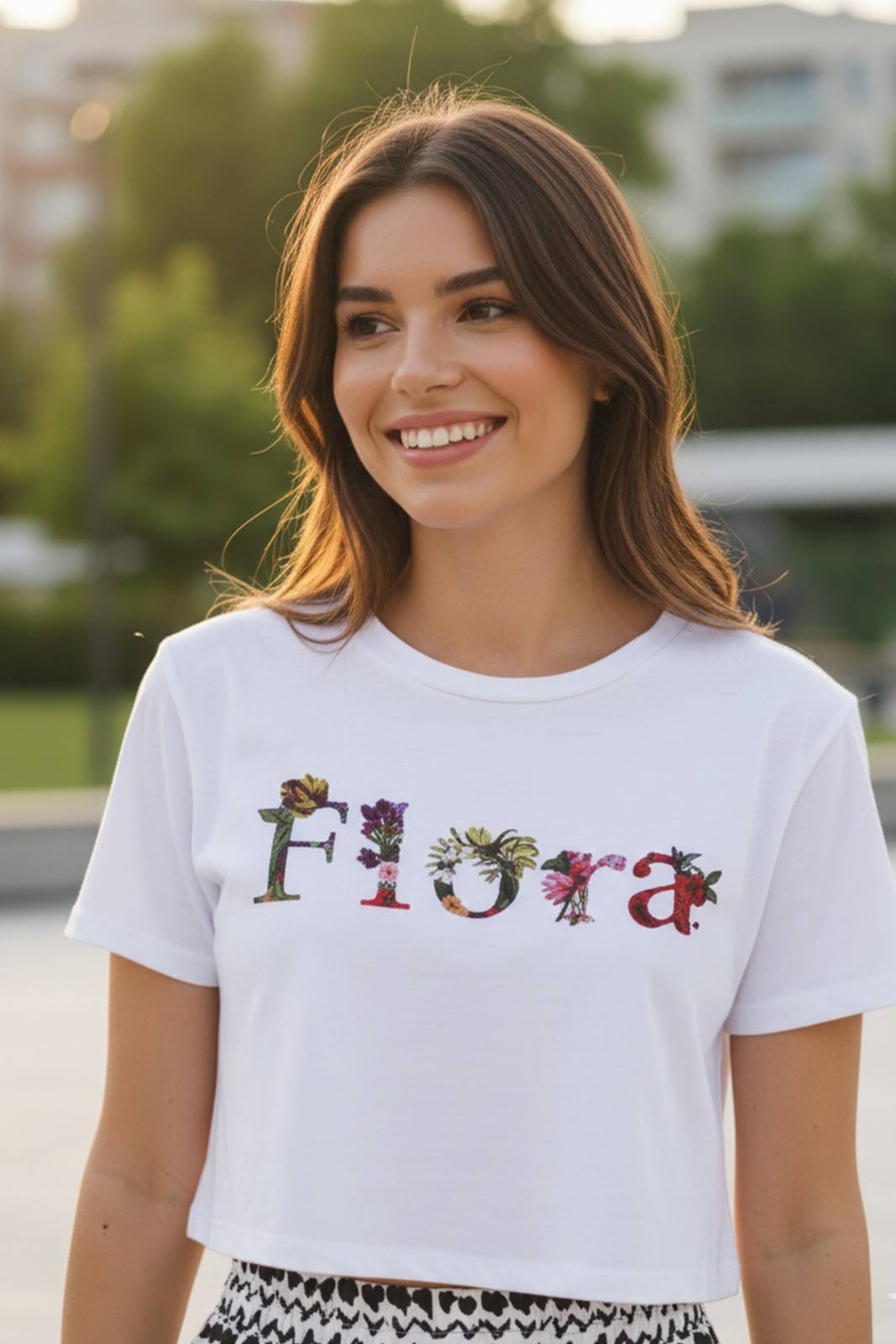 FLORA PRINT CROP TOP