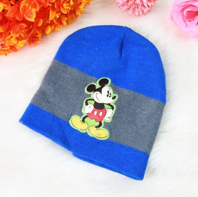 Winter Woolen Knitted Cap with Inner Fur Lining for Kids