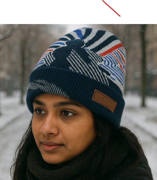 Winter Woolen Knitted Cap with Inner Fur...