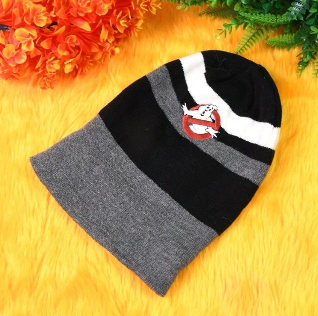 Winter Knitted Beanie Cap with Cartoon D...