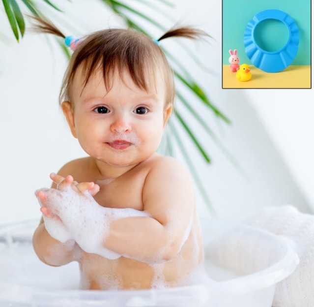 Adjustable Baby Shower Cap – Soft Bathing Hat for Infants