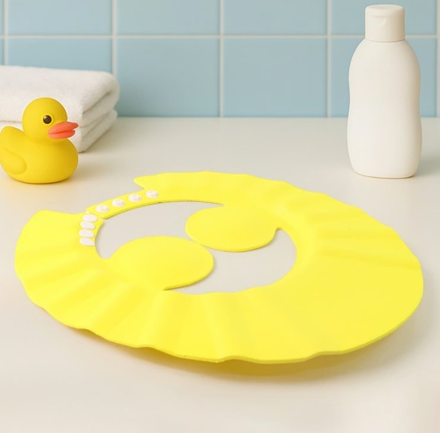 WinnXi Adjustable Baby Bath Shower Cap – Waterproof Hair Protection